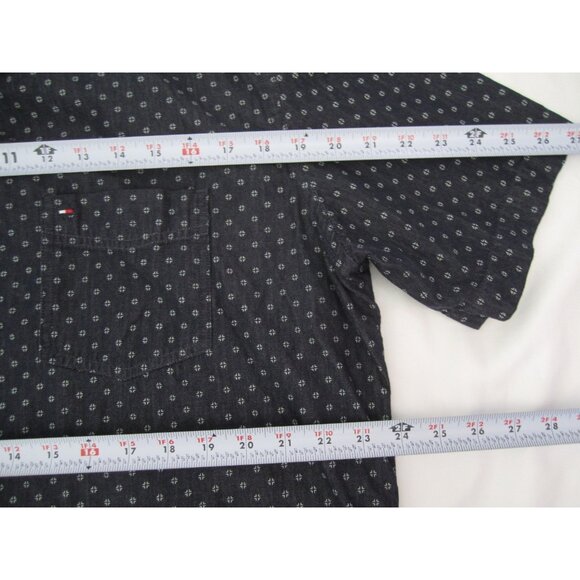 Men's Tommy Hilfiger Classic Fit Button Short Sleeve Shirt Sz XL (MT765) - Picture 8 of 10